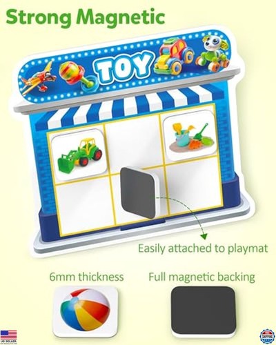 Coogam Magnetic Sorting Toys, Montessori Fridge Magnets Matching Game, Food Pets - Picture 6 of 6