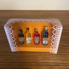Dolls House 1/12 scale Bodo Hennig Boxed Set Of Historical Bottles