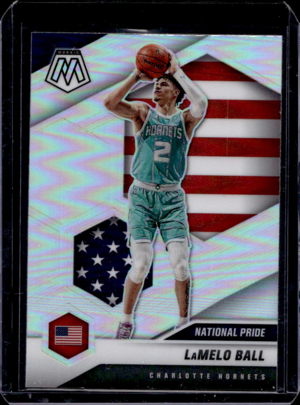 2020-21 Mosaic LaMelo Ball Silver Rookie National Pride RC #257 Hornets