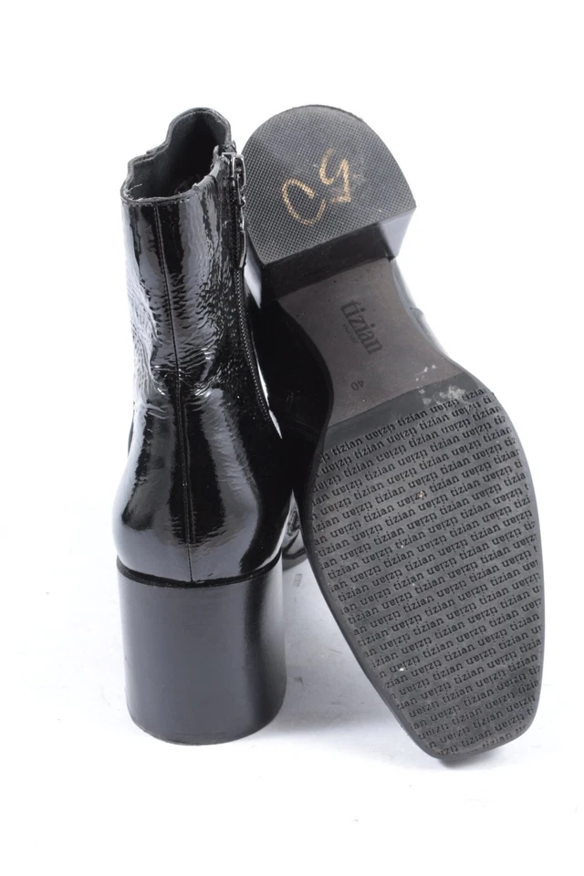 TIZIAN Botas con cremallera Mujeres Botines Talla EU 40 negro look casual - Imagen 2 de 4