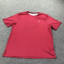 Spyder Rash Guard Shirt Mens XL Red Grid Quick Dry UPF 30+ Surf Swim Athletic