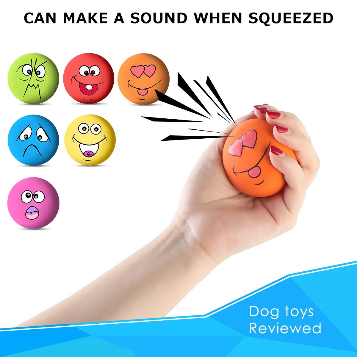 Jouets couinement pour chiens en latex souple et résistant - 4