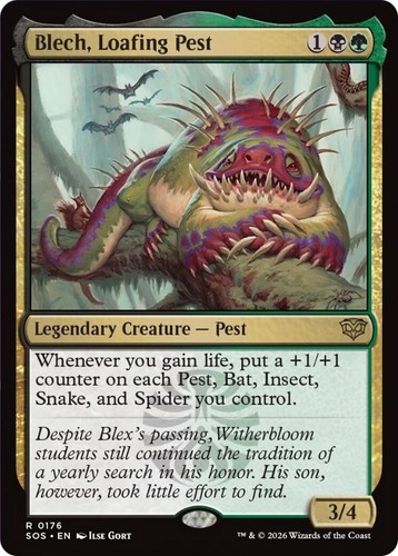 MTG ハングル まとめ売り MTG Magic the Gathering Blech, Loafing Pest (176/444) Secrets of