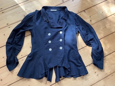 HIGH USE Jacke Sommer Blazer Jacke blau Gr. D40 traumhaft schön wie neu Unikat