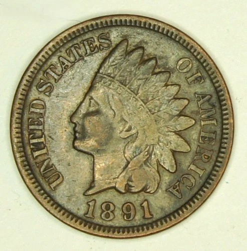 1891 Indian Head Cent Penny  - Good Liberty