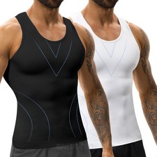 Men Slim Compression Girdle Vest Gynecomastia Shaper Tummy Chest Undershirt