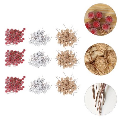 300pcs gefälschte Berry Branch Making Ornamente Weihnachten Beeren Blumen