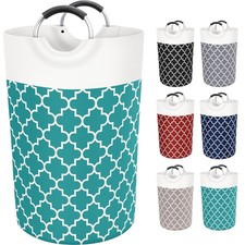 Large Laundry Basket Laundry Hamper Bag Washing Bin Clothes Bag Collapsible T...