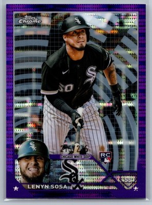 2023 Topps Chrome Purple Sonar RC /275 114 Lenyn Sosa