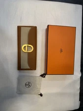 Hermes WALLET BAG MAILLON CHAINE D'ANCRE TO GO EPSOM CALFSKIN 37 GOLD AUTHENTIC