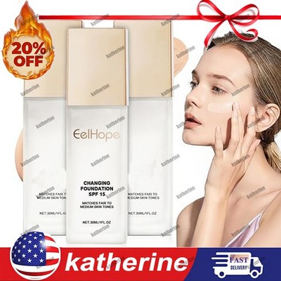 1-3PCS Color Changing Foundation   Lightweight, Matte & Hydrat