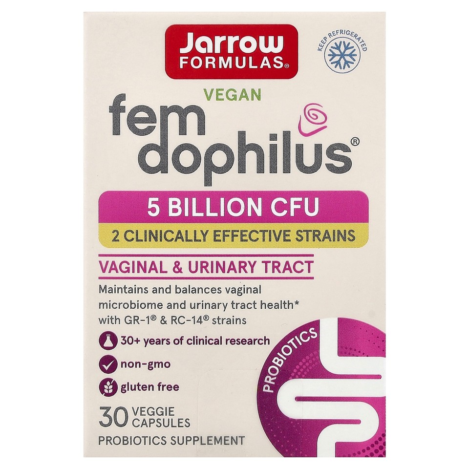 Vegan Fem Dophilus®, 5 Billion CFU, 30 Veggie Capsules