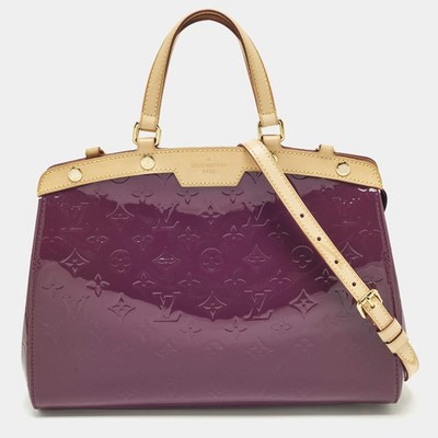 Louis Vuitton Brea MM Amethyste Monogram Vernis Bag