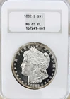 1882 S MORGAN DOLLAR NGC MS65PL**OLD FATTY HOLDER$$ PQ+++UNREAL CAMEO  NR #64811
