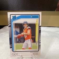 Panini 2024 Donruss Rated Rookie Bo Nix #369 Denver Broncos NFL Football Card