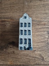 Blue Delfts Munature Hand Painted Blue White House Bols Holland No 58