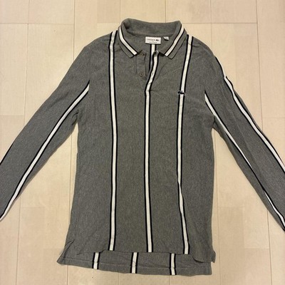 Made in France French Lacoste Long Sleeve Polo Shirt RT