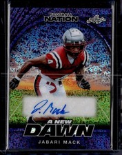 2025 Leaf Football Nation - A New Dawn Auto Sparkle Purple Jabari Mack 7/8