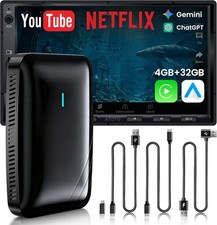 Magic AI Box, Wireless CarPlay/Android Auto Adapter, Car Video Jet Black Finish