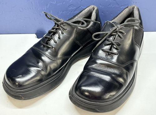 PRADA Men Kids Vibram Lace Up Patent Leather Mesh Shoes Sz 6.5 Black Luxury S-4