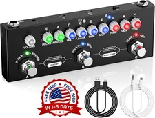 Pedal de efectos múltiples para guitarra, con carga IR, 9 modelos AMP, negro NEW