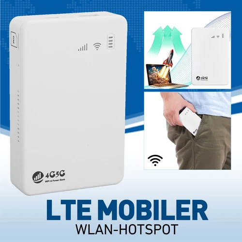 4G LTE Mobile WiFi Hotspot 5G Unlocked 300Mbps 4G LTE Router With SIM Card Slot - Afbeelding 2 van 12
