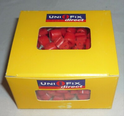NEU Uni Fix Direct qualitätsgesichert rot Kabelclips Klemmen Binder Stollen 7mm rund