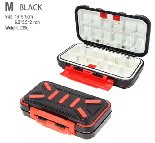 1x Fishing Lure Bait Tackle 2 Layer Storage Box Case Waterproof Compartments NEW - Picture 37 of 150