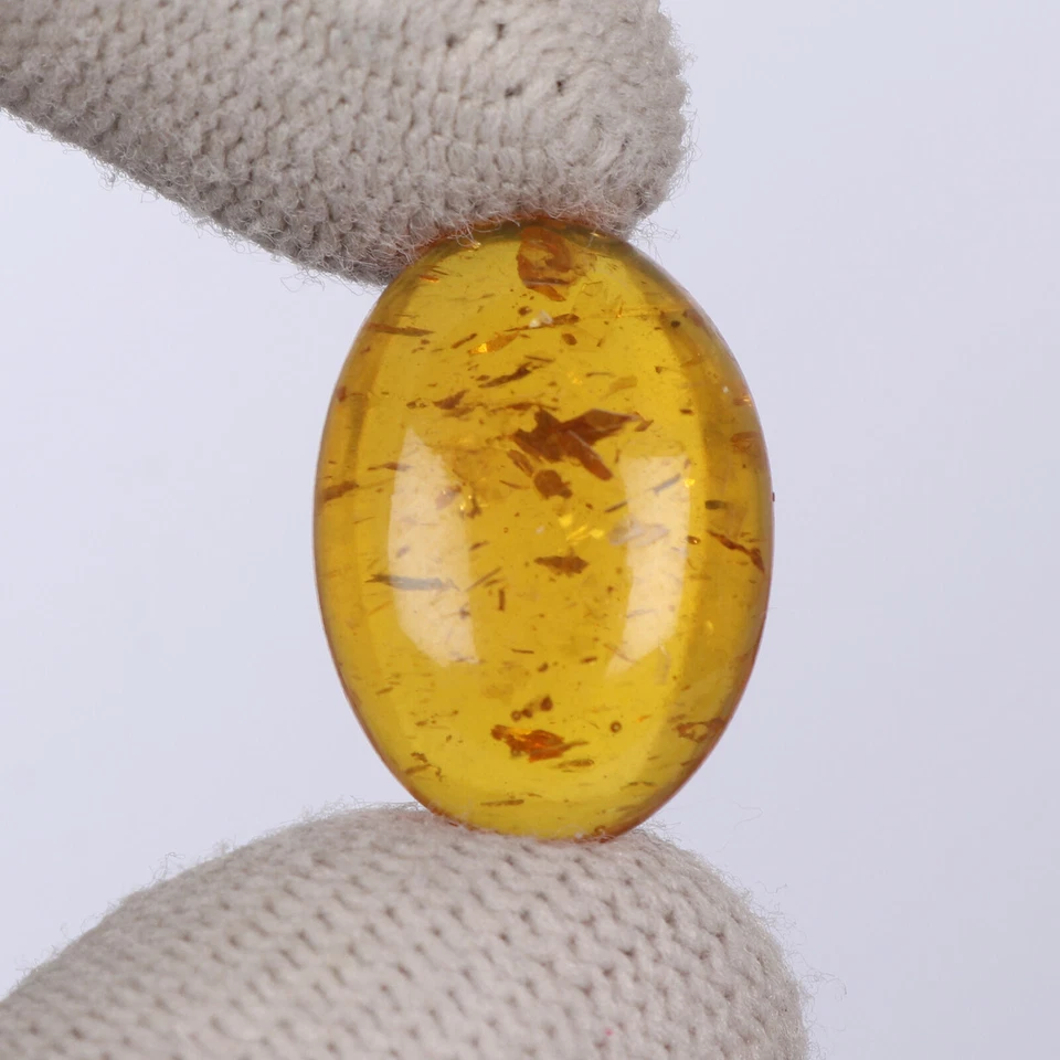 9.00CT Oval Cut Genuine Amber Cabochon Orange Color for Pendants - Image 4 of 4