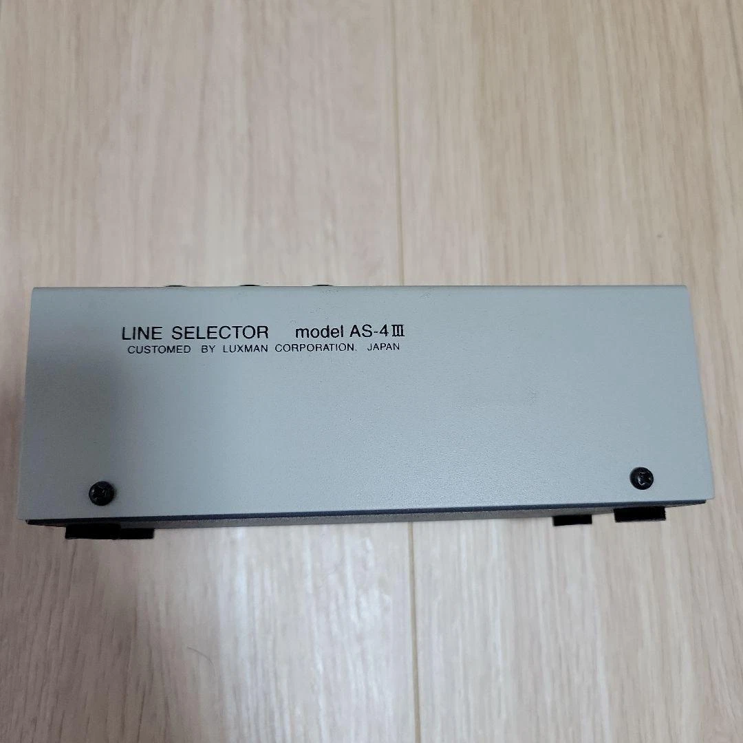 LUXMAN AS-4III Line Selector RCA Audio Switch Box Input Output Stereo Selector