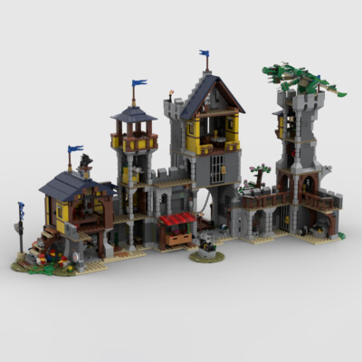 ZITIANYOUBUILD Modèle de château médiéval avec bâtiment