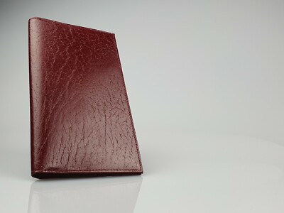 Burgundy Leather Long Wallet (95mm x 175mm) New in Box - 111