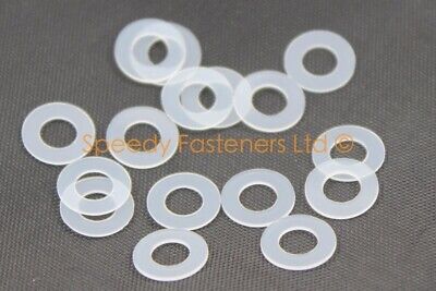 Motorcycle Nylon Plastic Washers M5 5mm ID 10mm OD 1mm Thick Motorcycle Nylon Plastic Washers M5 5mm ID 10mm OD 1mm Thick