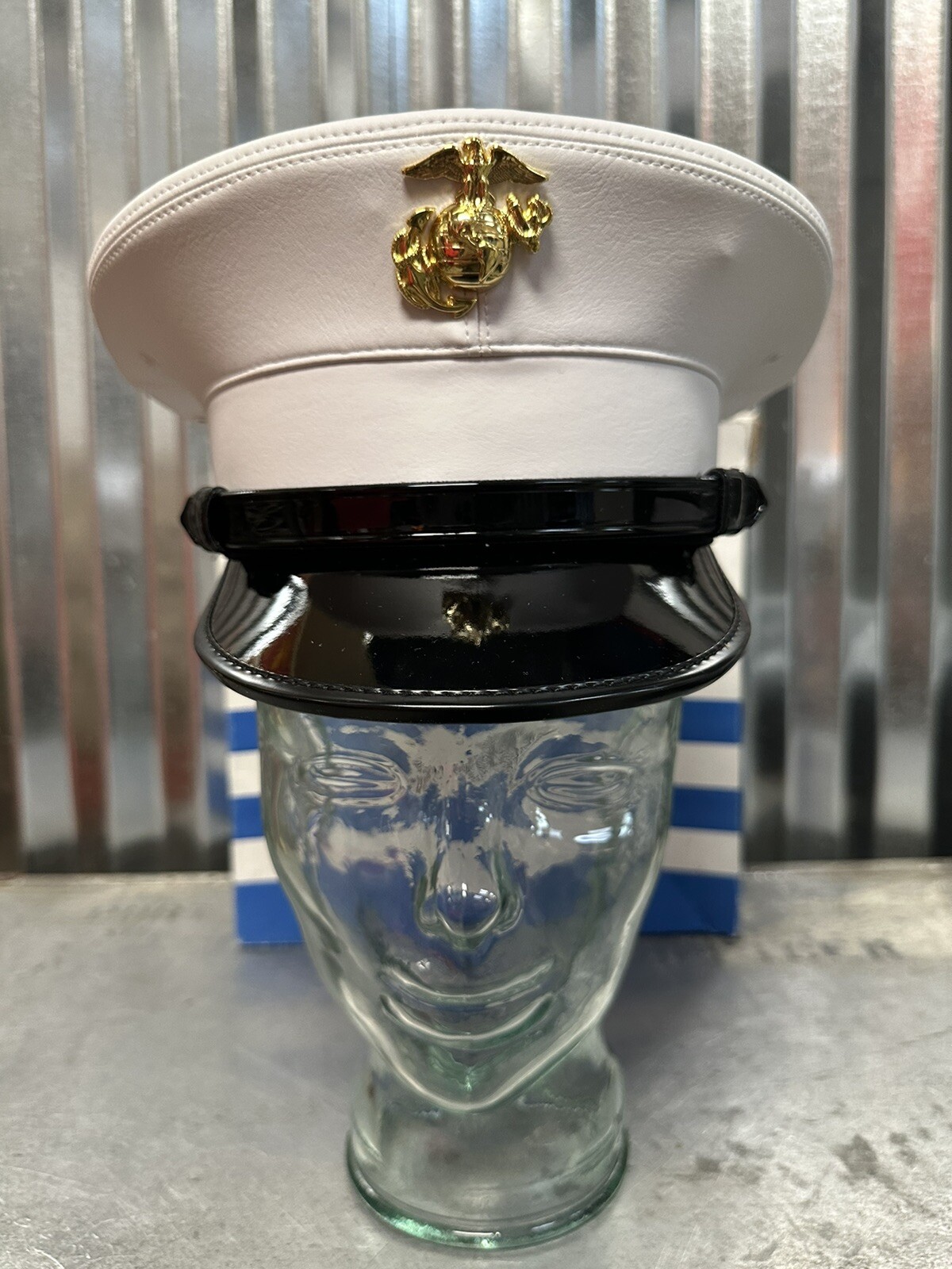 Bernard Cap Marine Dress Hat Field Grade Frame Only Bernard The