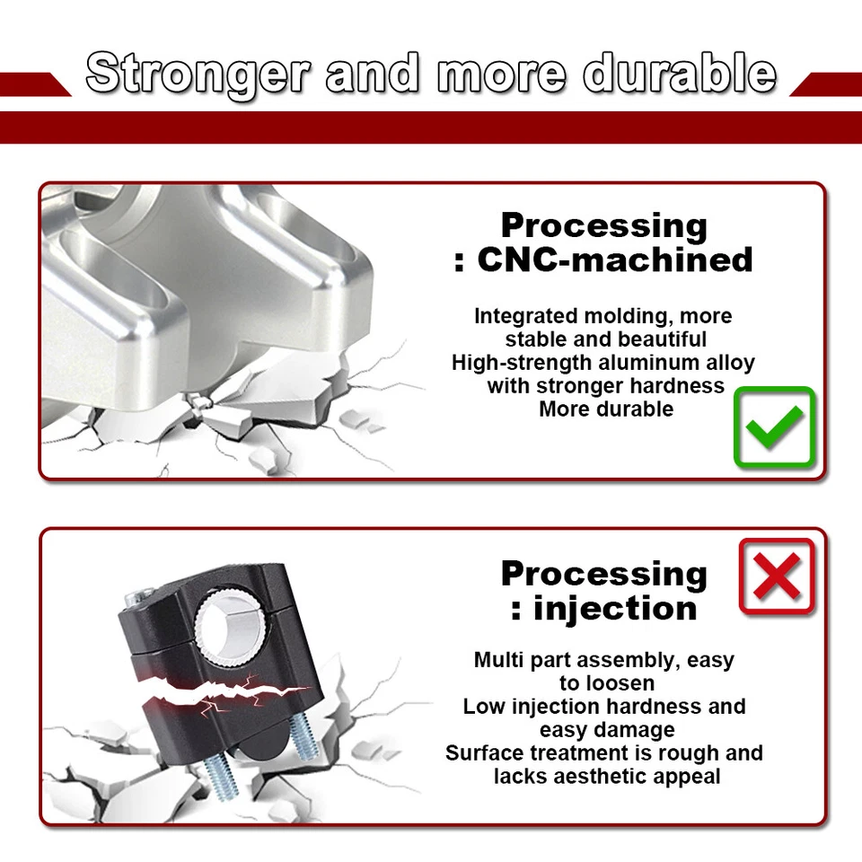 Abrazadera de elevadores de manillar desplazados de 7/8" apta para Suzuki SFV650 Gladius SV650 SV1000 S Foto 3 de 4