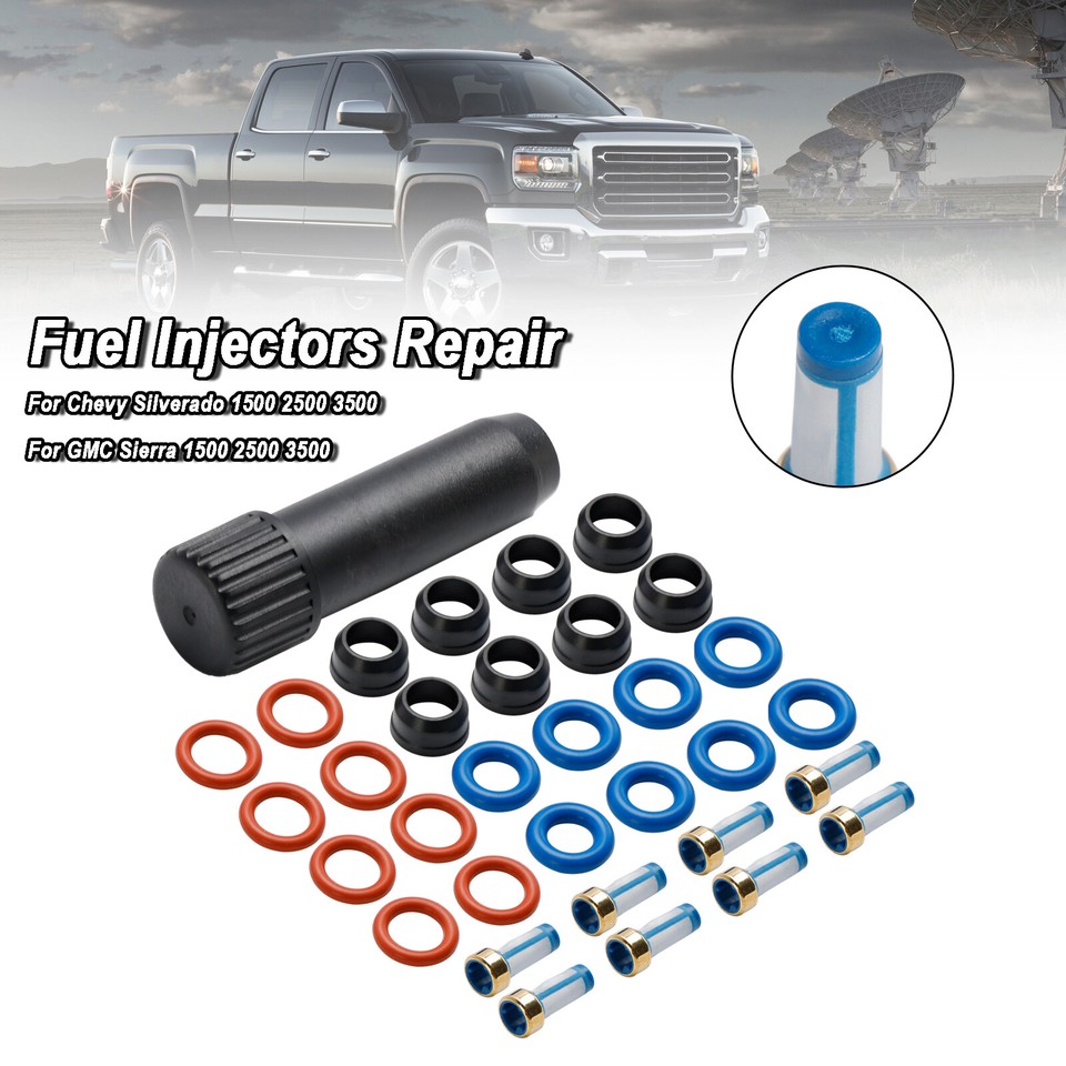Fuel Injector Repair Seal Kit Fit Chevy Silverado For GMC Sierra 1500