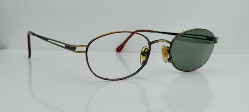 Vintage DKNY Laurel Tortoise Gold Oval Sunglasses… - image 1