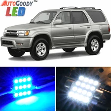 6 x Premium Blue LED Lights Interior Package for Toyota 4Runner 2001-2002 + Tool