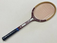 Rare - Vintage Wilson Valiant - Not Endorsed - Burgandy Tennis Racquet - Wooden