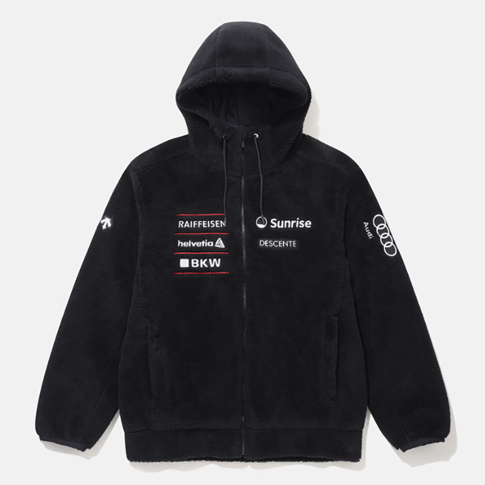 DESCENTE Mens SWISS SKI SHERPA FLEECE JACKET SP323SKT91 DESCENTE Mens SWISS SKI SHERPA FLEECE JACKET SP323SKT91