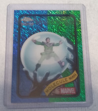 MARVEL TOPPS CHROME 2025 MOLECULE MAN #21 005/199 BLUE & GREEN SHIMMER REFRACTOR