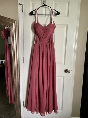 Formal Dress Size 0 Dusty Rose Wedding/Prom | eBay