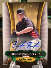 Brooks Pounders Auto /25 Green 2010 TRISTAR Pursuit Autographs #21 