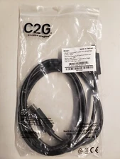 Four (4) Brand New C2G 6FT Displayport Cable w/Latches, Part #: 55401