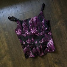 Frederick's of Hollywood Women's Pink and Purple Corset