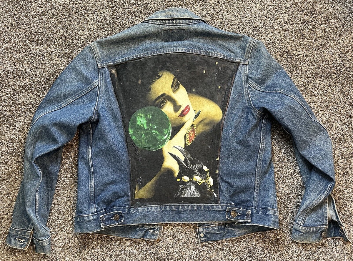 Vintage Levi ROXY MUSIC Custom OOAK One Off Denim Trucker Jean