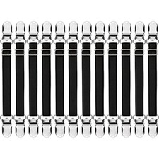 Bed Sheet Clips Straps Sheet Corner Straps Holder Mattress 4-8 Inch Length 24