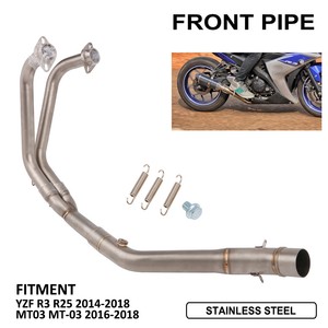 摩托车全排气系统消音器前管适用于yzf R3 R25 Mt 03 Ebay