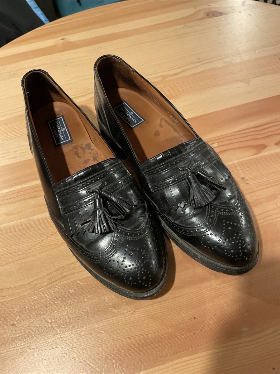 bostonian classic dress shoes Classics 26271 USA Kiltie Tassel Wingtip Loafers Men's 10.5 D/B Set Options:Set #4 (4 knobs)