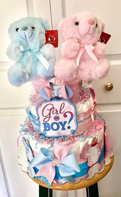 Diaper Cake Pink Blue Ducky Themed Diaper Cake Blue), Large Other
